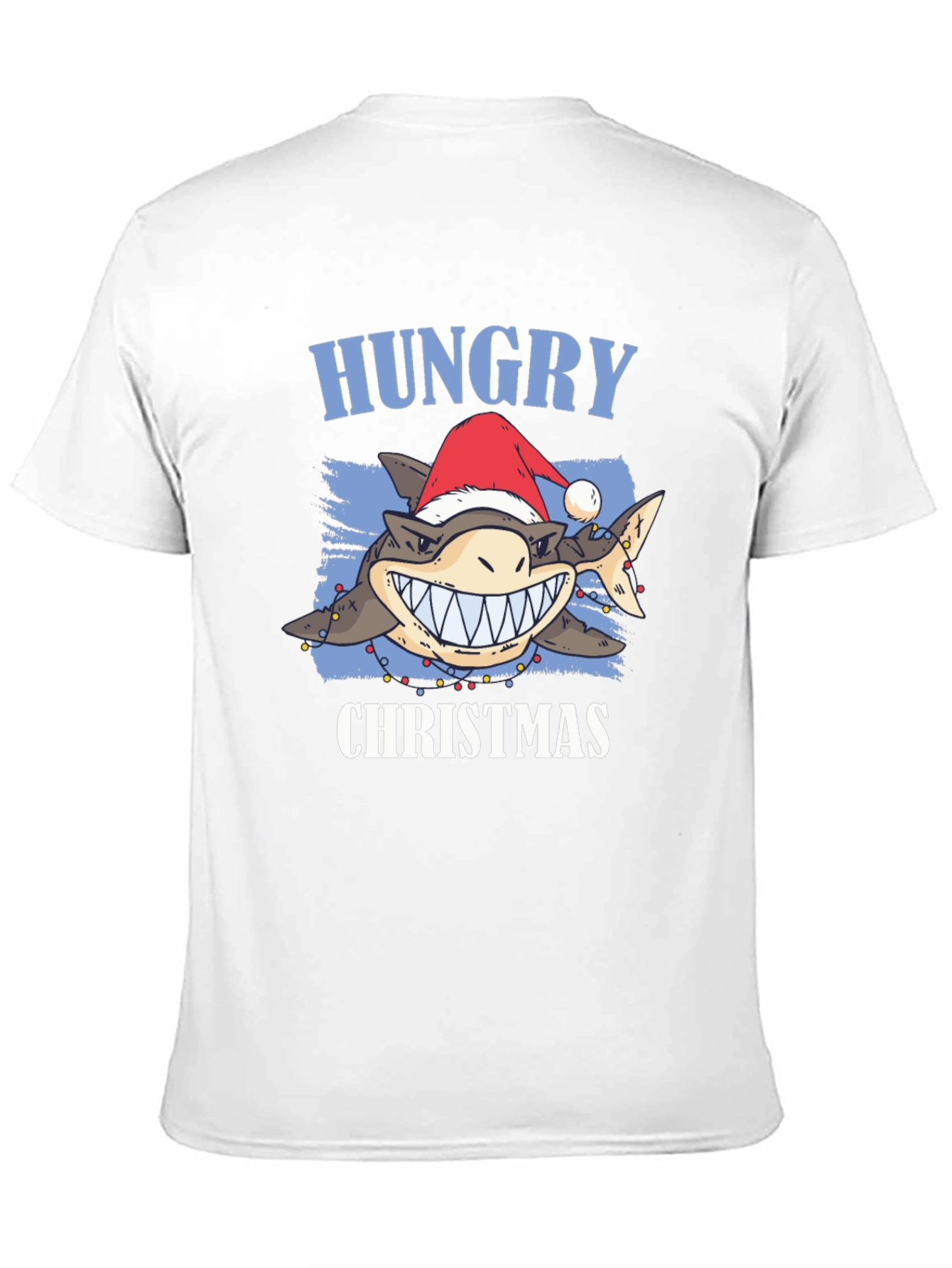 Camiseta Navideña Tiburón Hambriento