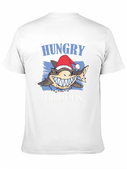 Camiseta Navideña Tiburón Hambriento