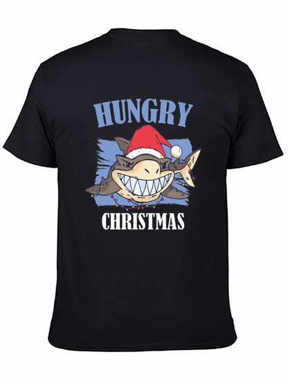 Camiseta Navideña Tiburón Hambriento