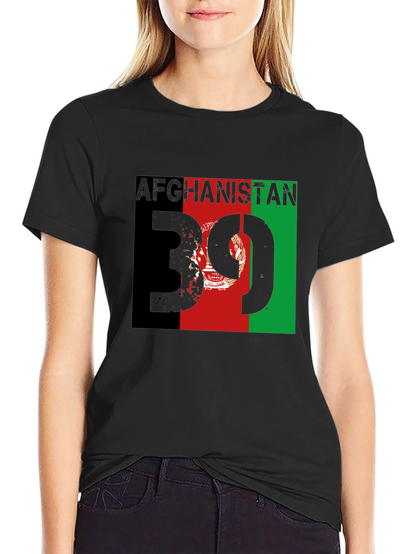 Camiseta Negra Afganistán Número 39
