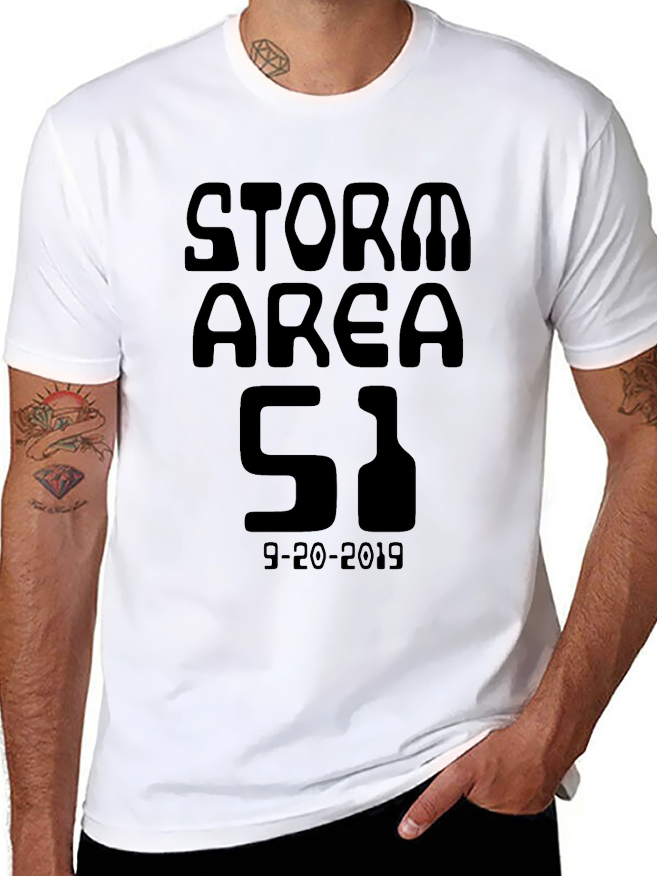 Camiseta Negra Área 51 - Asalto 2019