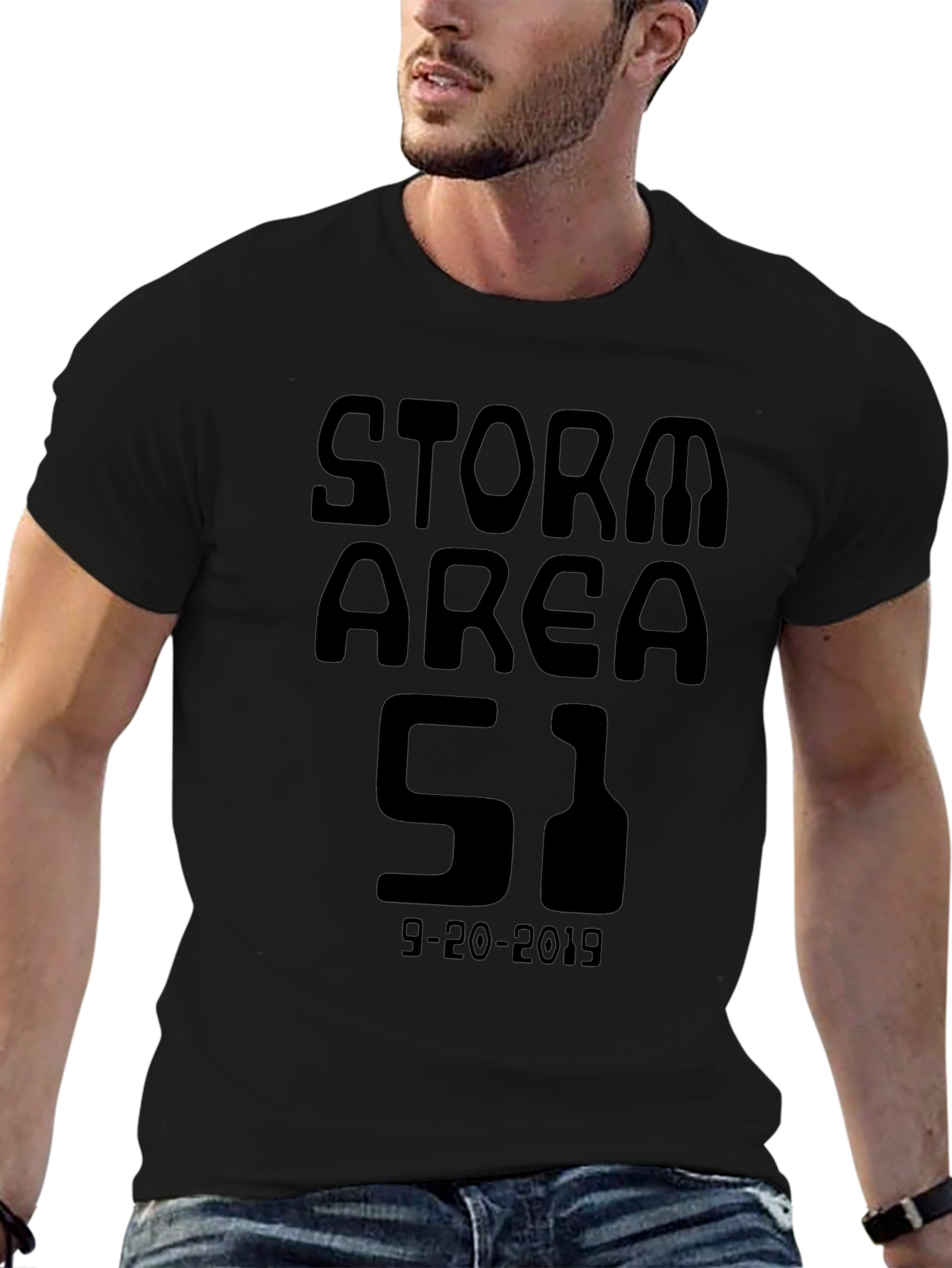 Camiseta Negra Área 51 - Asalto 2019