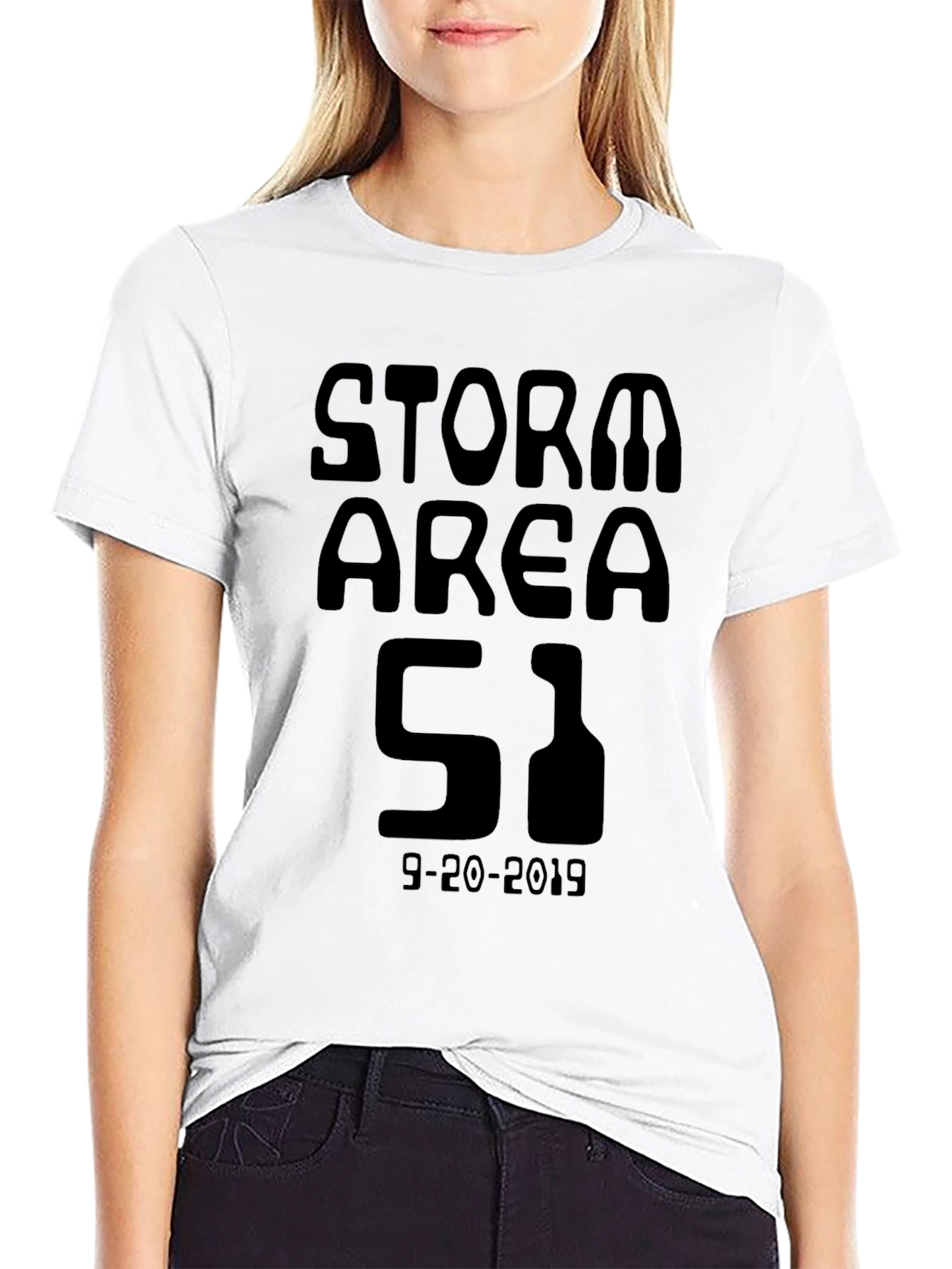 Camiseta Negra Área 51 - Asalto 2019