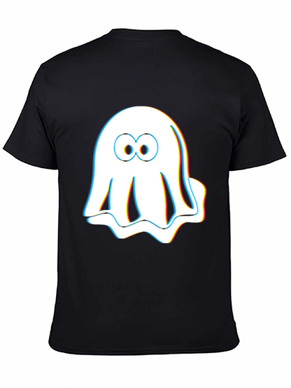 Camiseta Negra con Fantasma Estereoscópico