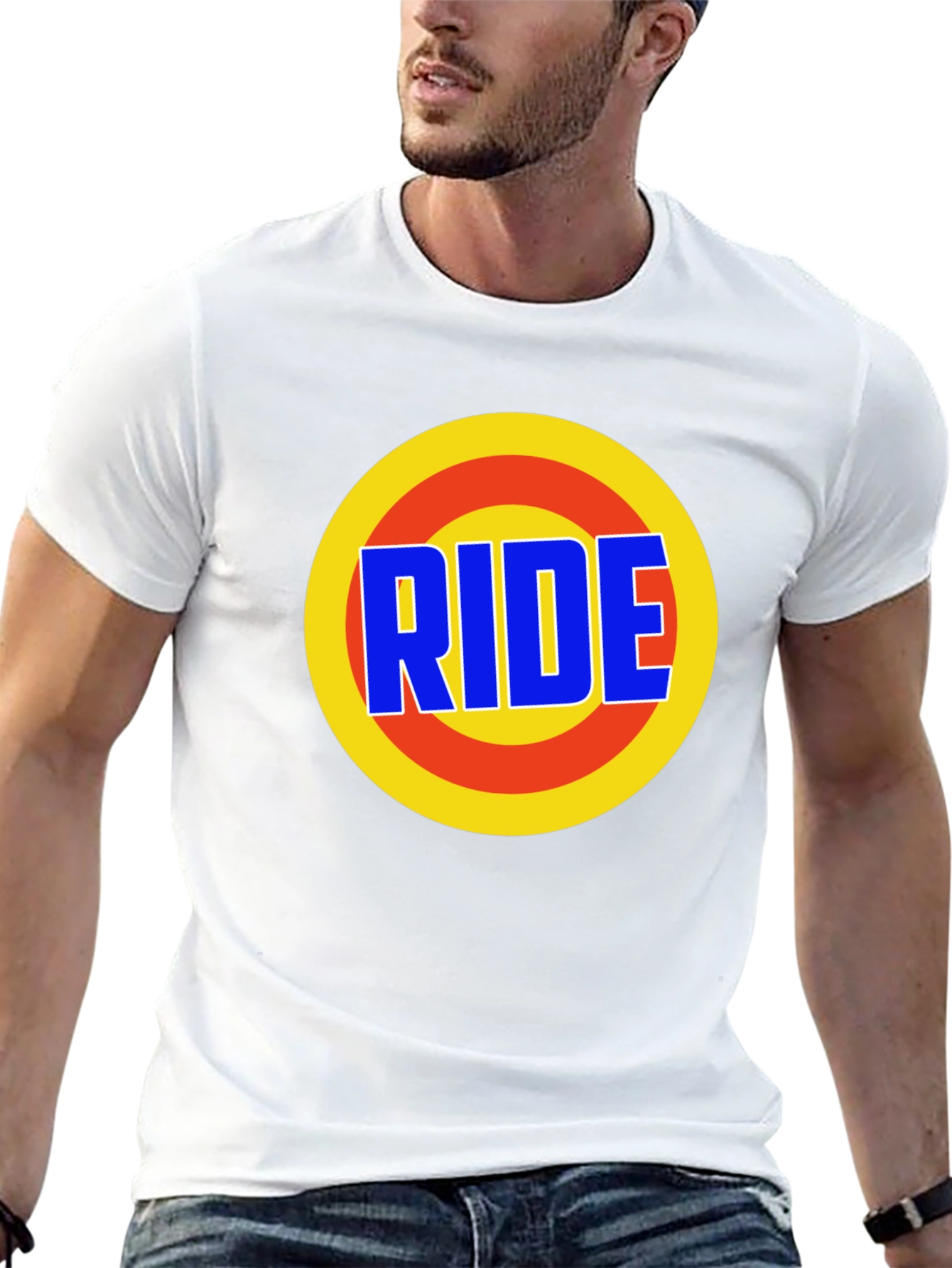 Camiseta Negra Estampada RIDE