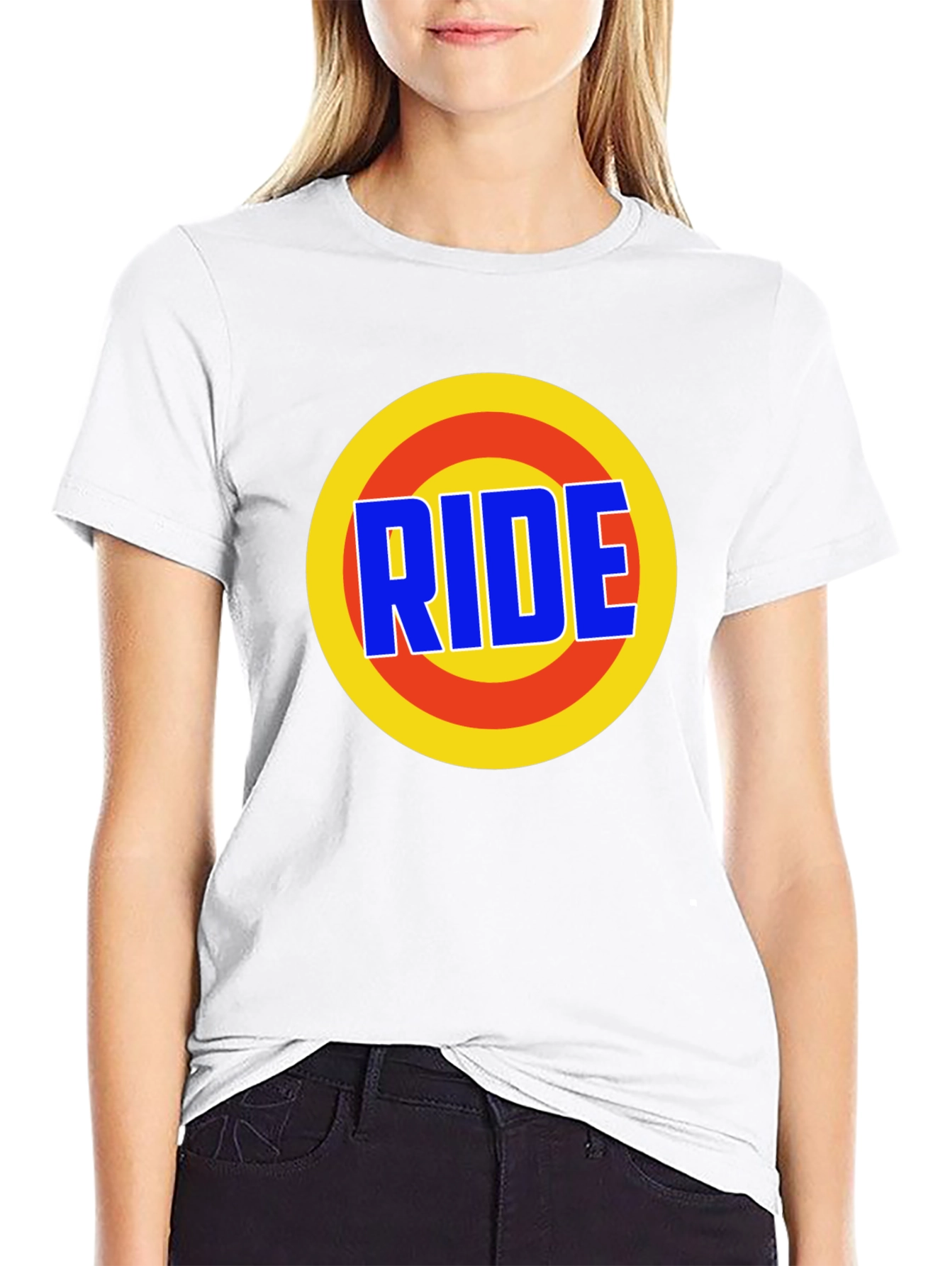 Camiseta Negra Estampada RIDE