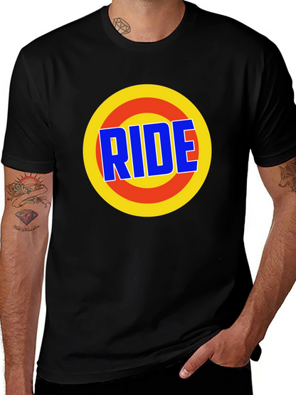 Camiseta Negra Estampada RIDE