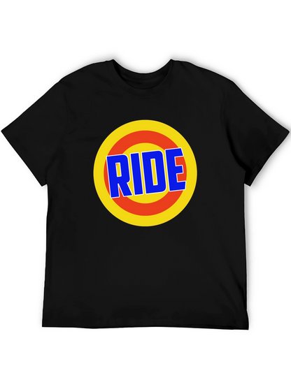 Camiseta Negra Estampada RIDE