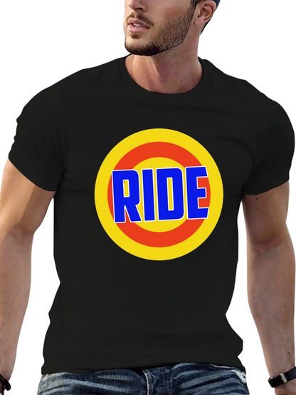 Camiseta Negra Estampada RIDE