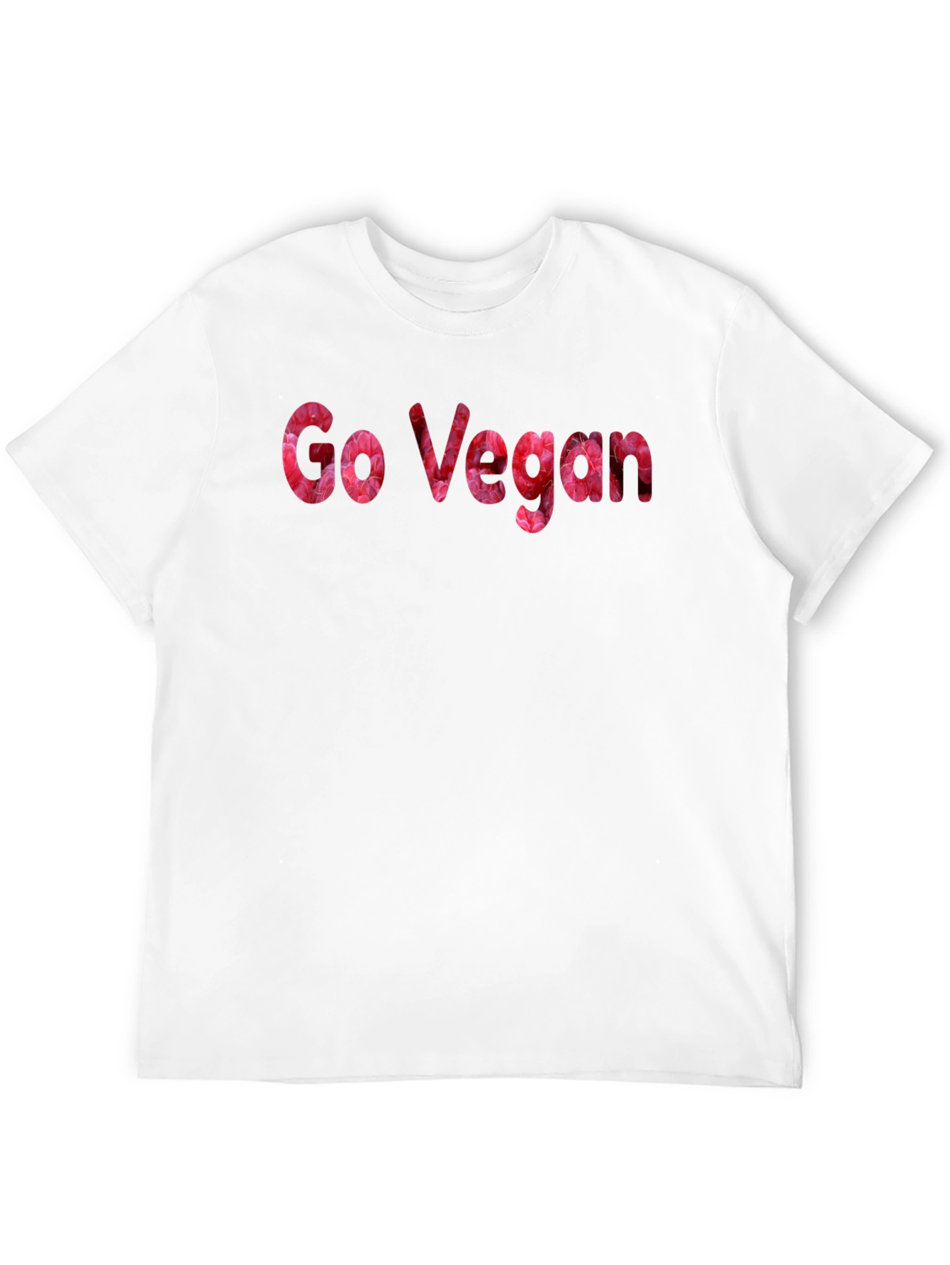 Camiseta Negra Go Vegan Floral para Hombre