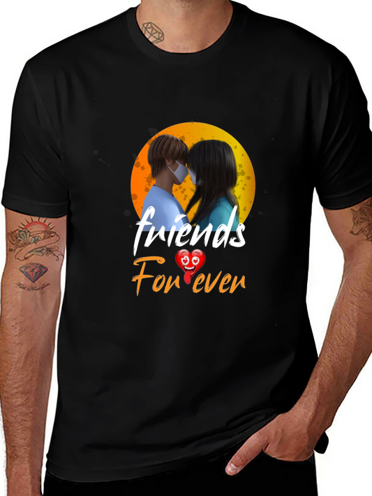 Camiseta Negra Friends Forever