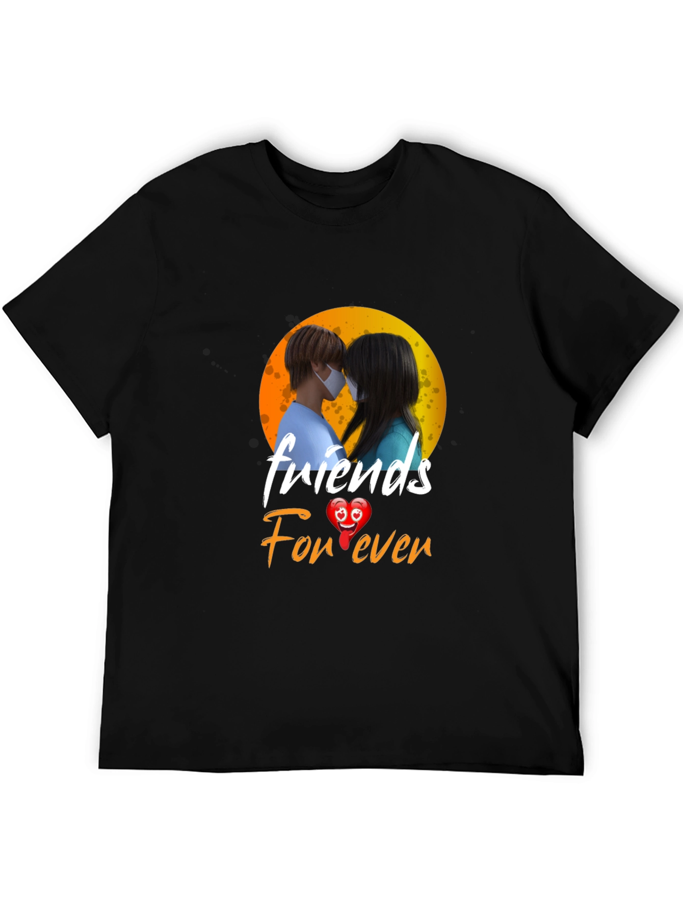 Camiseta Negra Friends Forever