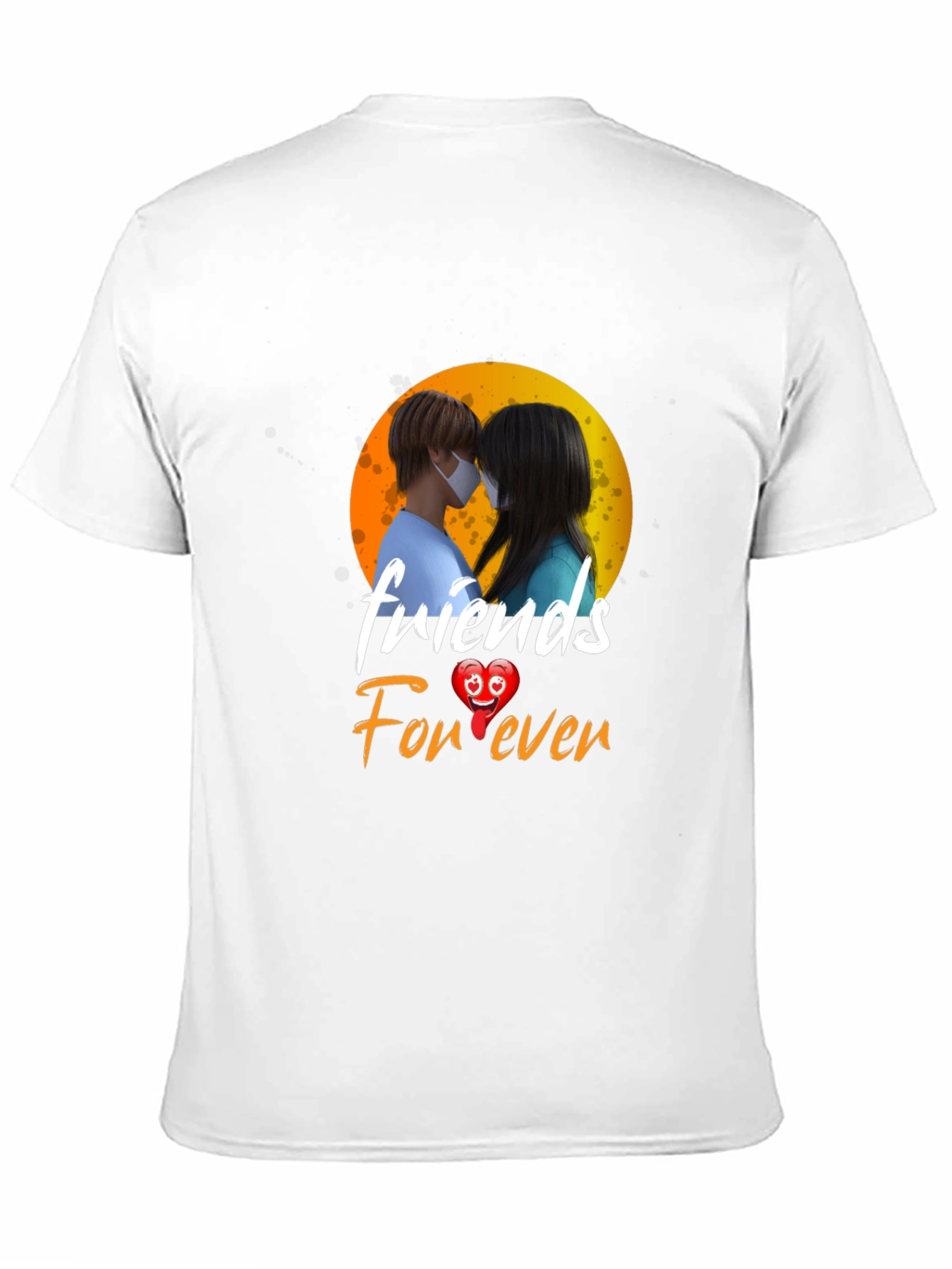 Camiseta Negra Friends Forever