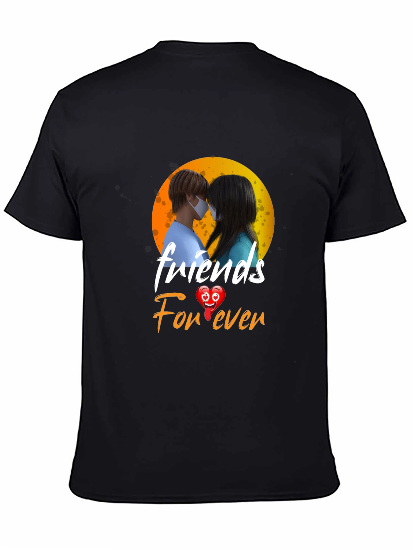 Camiseta Negra Friends Forever