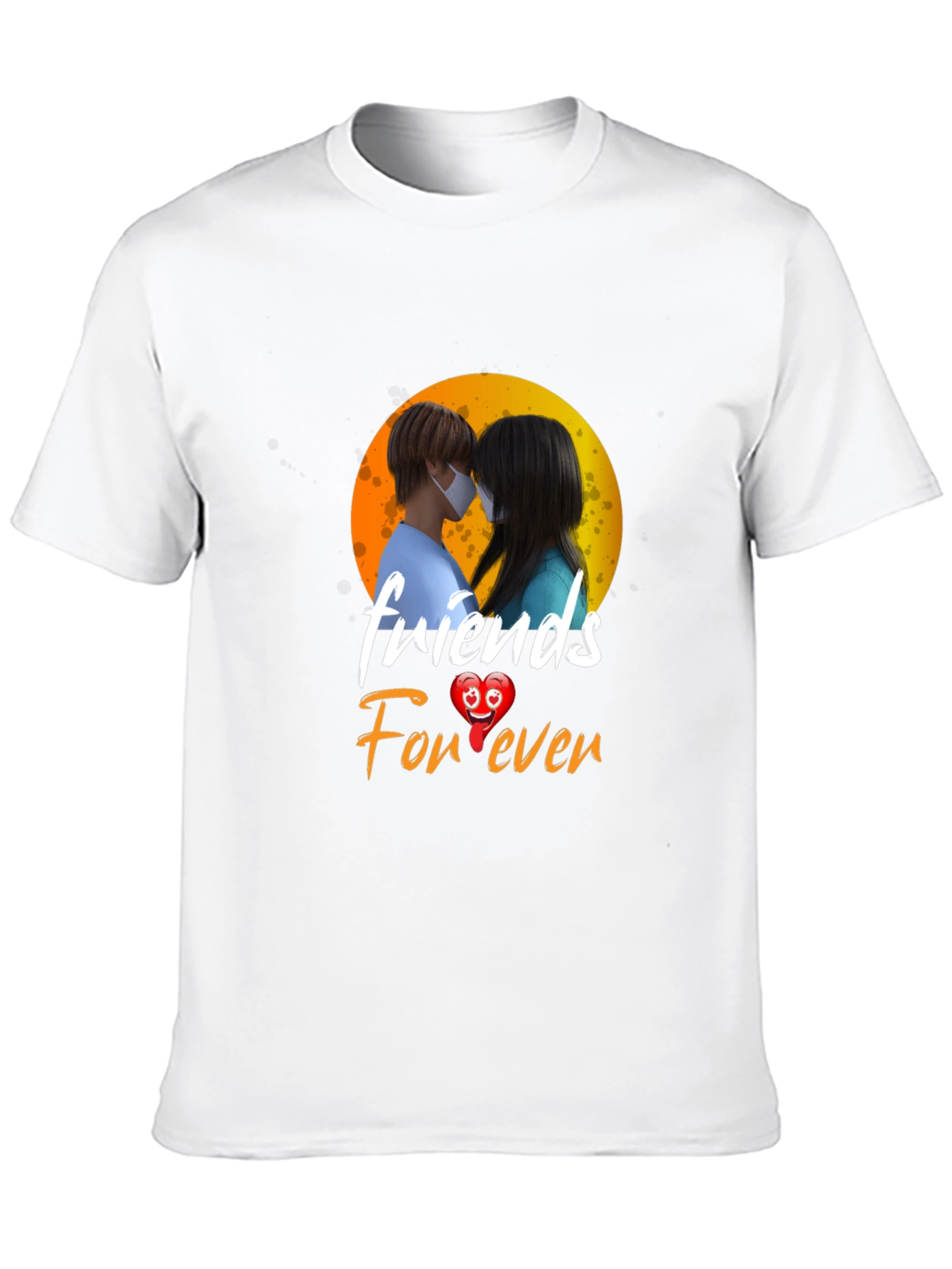 Camiseta Negra Friends Forever