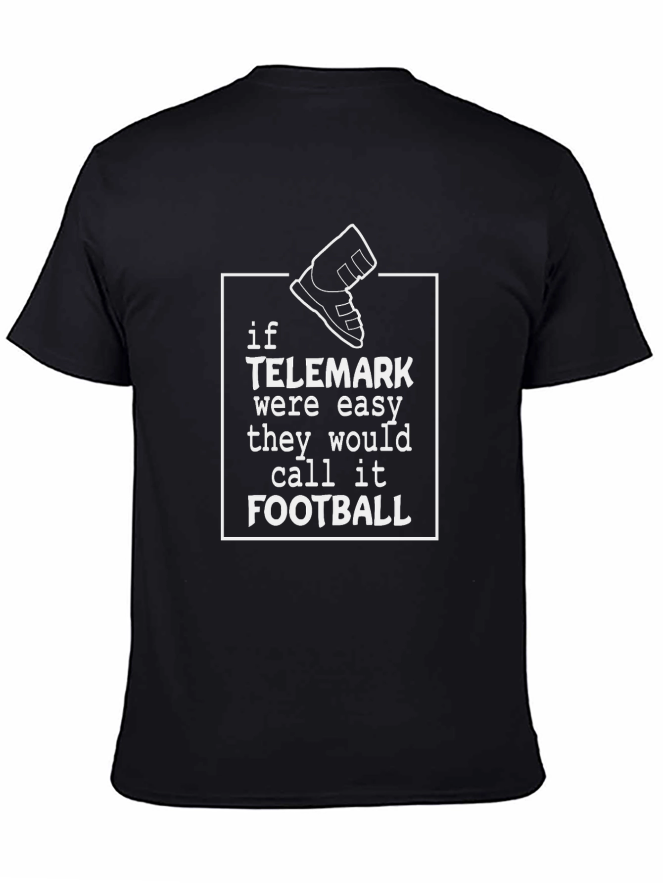 Camiseta Negra con Diseño de Telemark