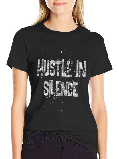 Camiseta Negra Hustle in Silence