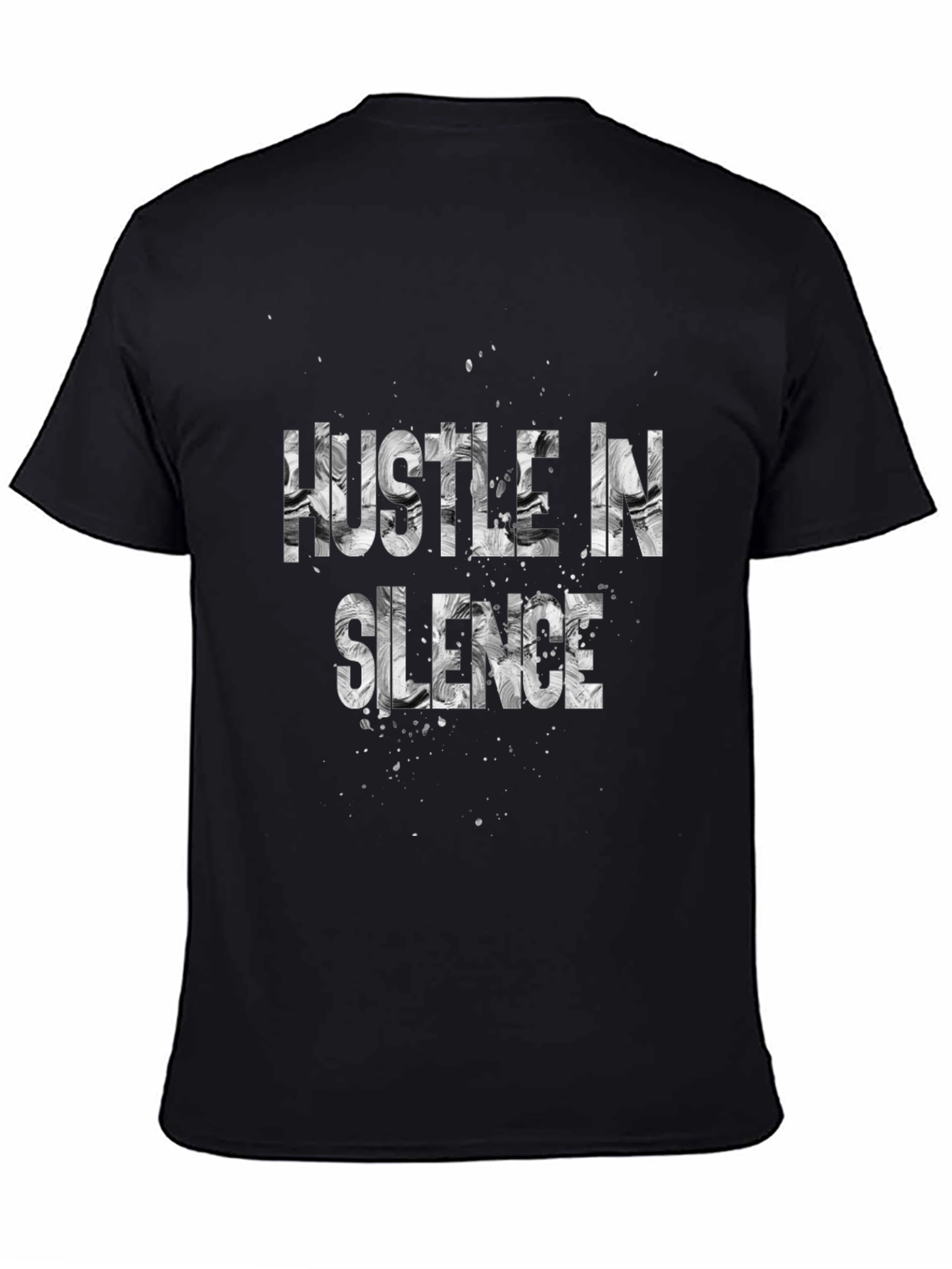 Camiseta Negra Hustle in Silence