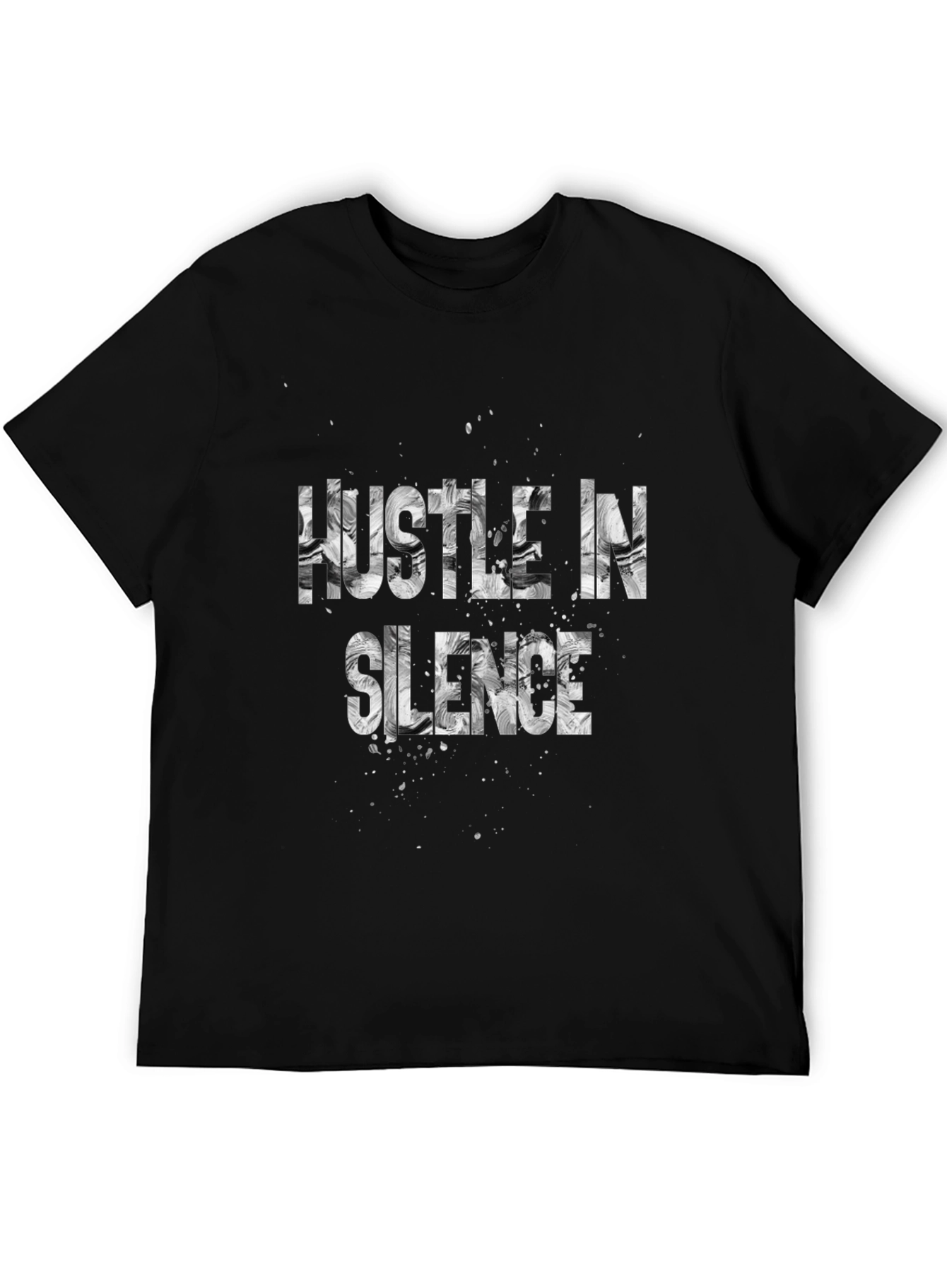 Camiseta Negra Hustle in Silence