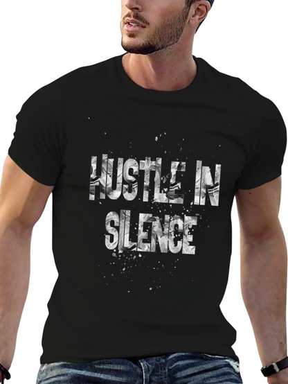Camiseta Negra Hustle in Silence