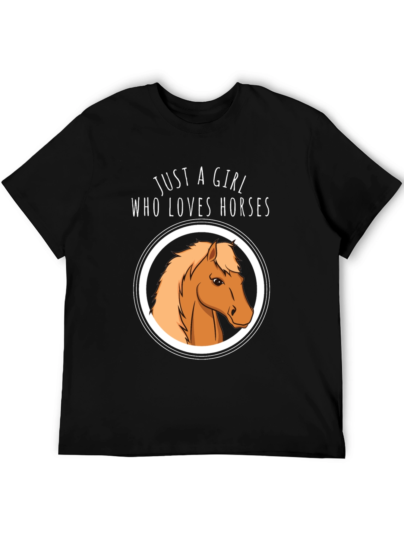 Camiseta Negra Mujer Ama Caballos