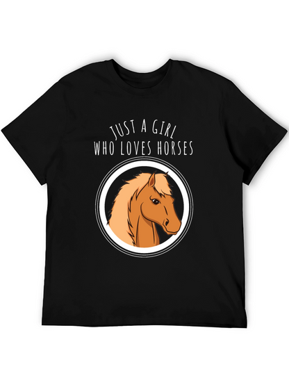 Camiseta Negra Mujer Ama Caballos