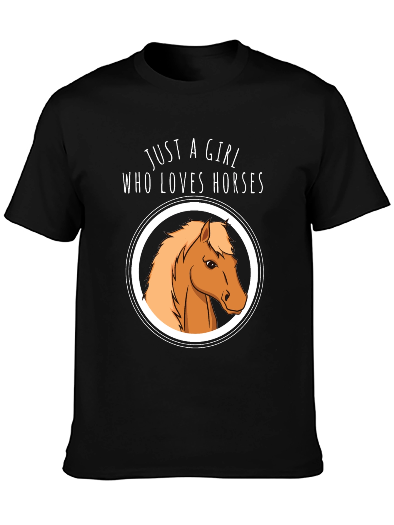 Camiseta Negra Mujer Ama Caballos