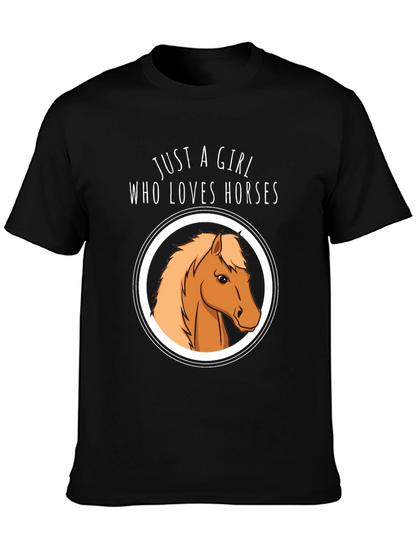 Camiseta Negra Mujer Ama Caballos