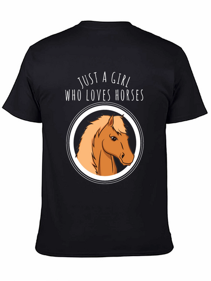 Camiseta Negra Mujer Ama Caballos