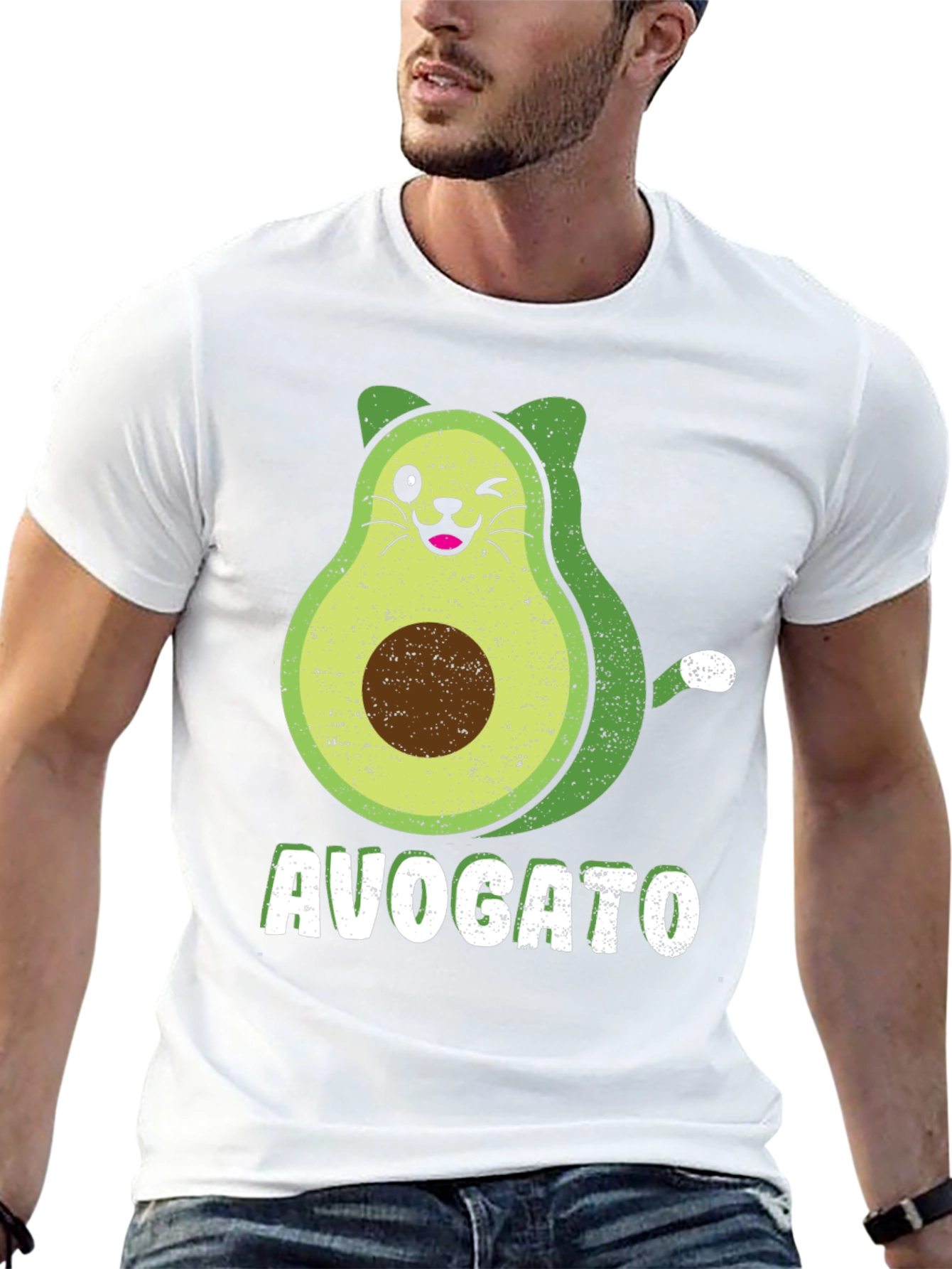 Camiseta Negra Avogato Divertida y Original