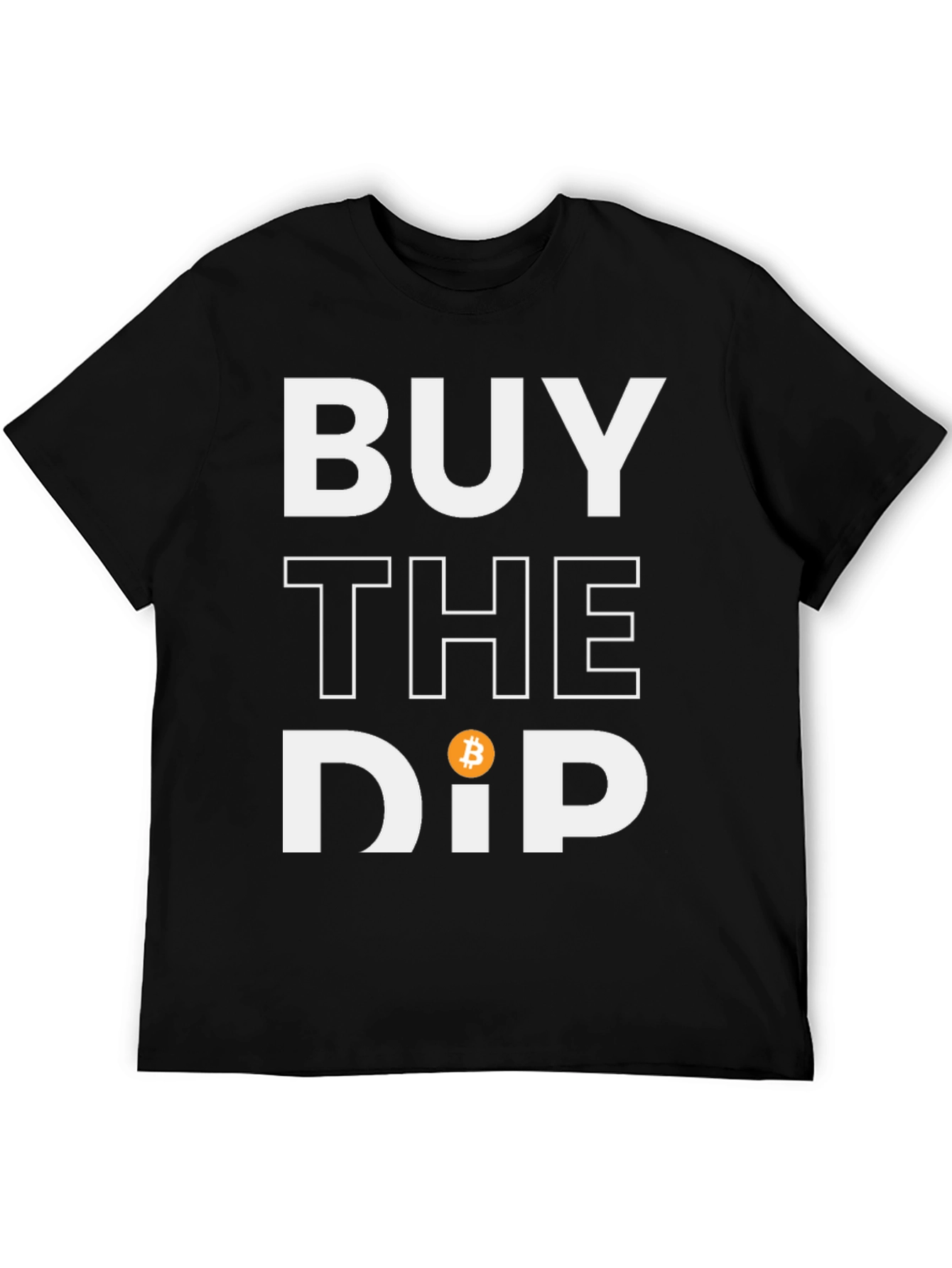 Camiseta Negra Buy the Dip Bitcoin