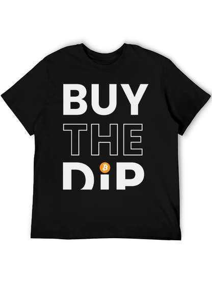 Camiseta Negra Buy the Dip Bitcoin