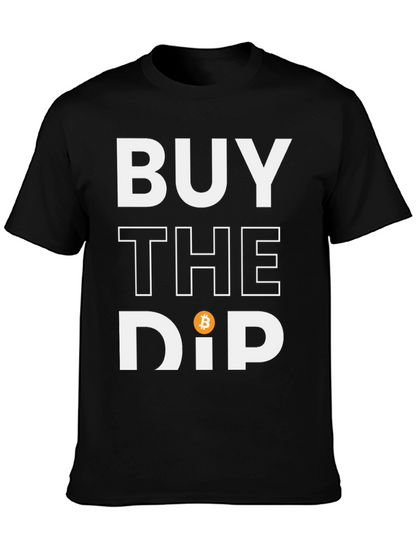 Camiseta Negra Buy the Dip Bitcoin