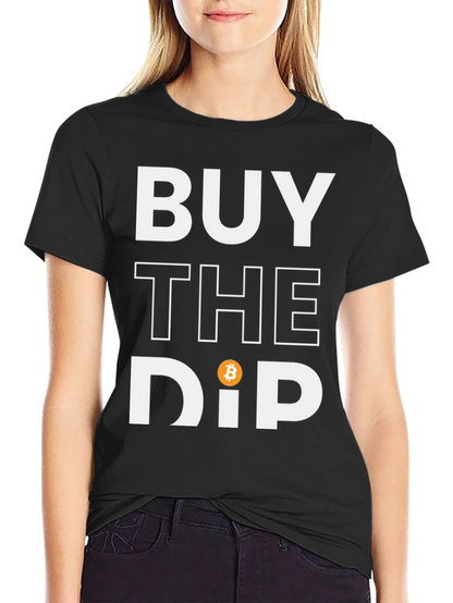 Camiseta Negra Buy the Dip Bitcoin