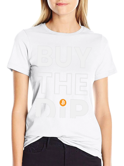 Camiseta Negra Buy the Dip Bitcoin