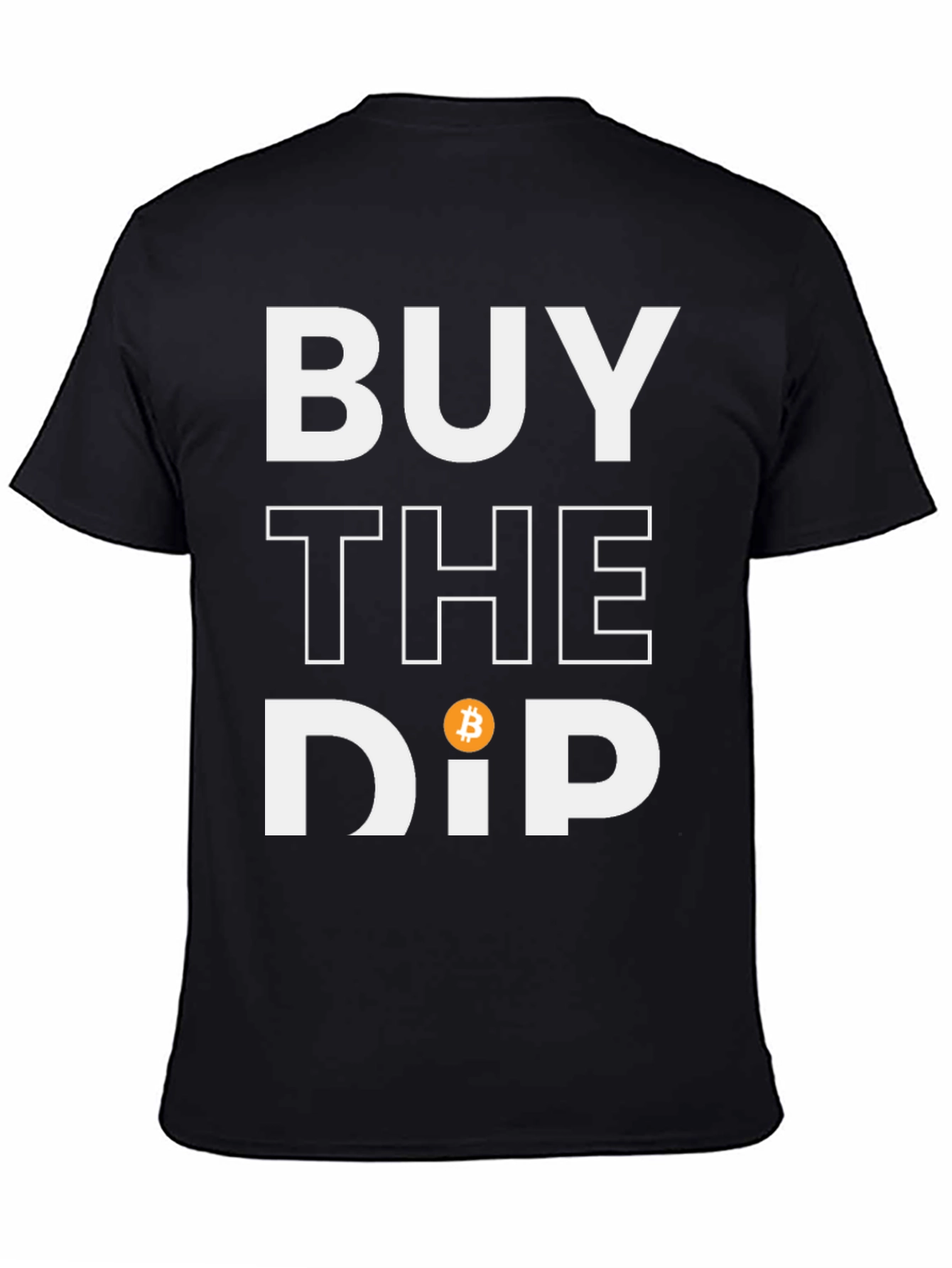 Camiseta Negra Buy the Dip Bitcoin