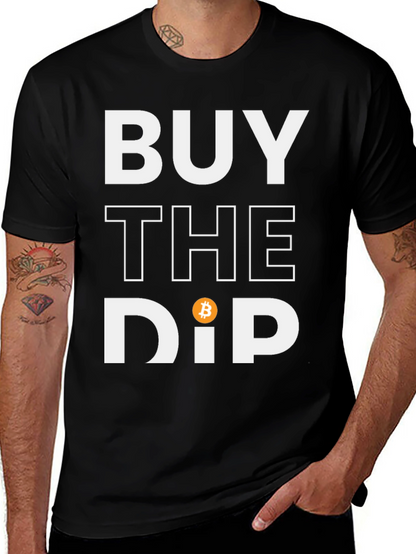 Camiseta Negra Buy the Dip Bitcoin