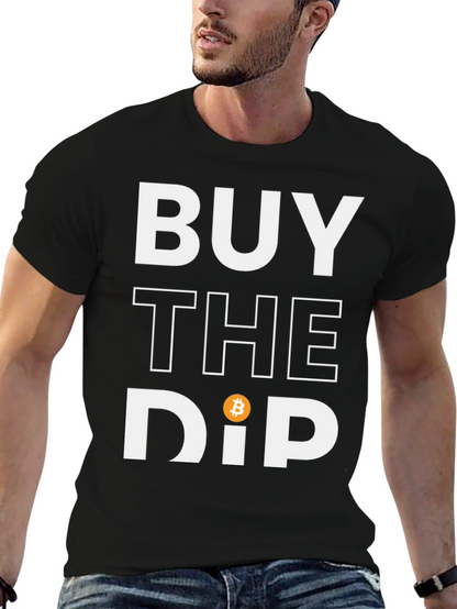 Camiseta Negra Buy the Dip Bitcoin