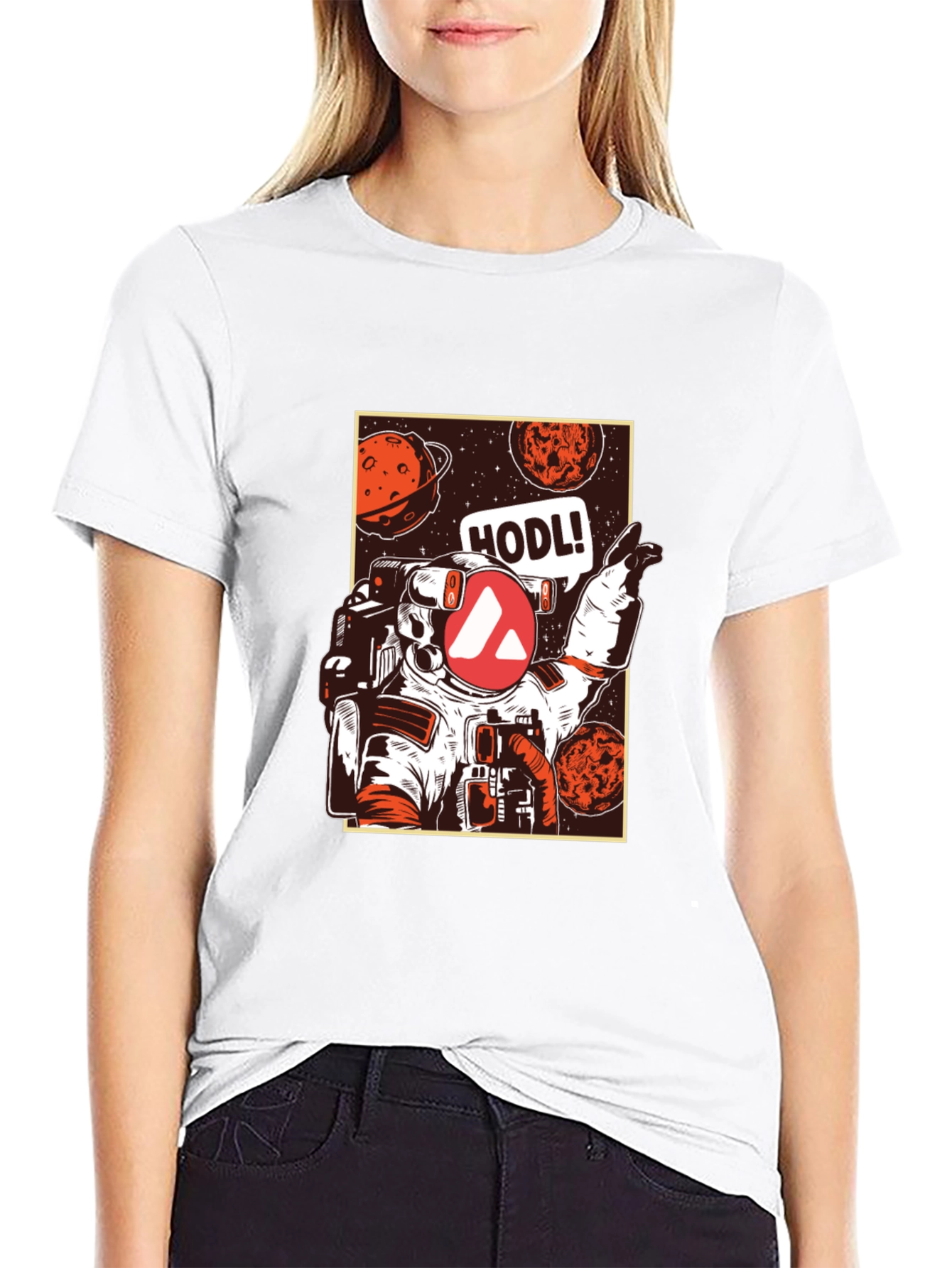Camiseta Negra Espacial HODL
