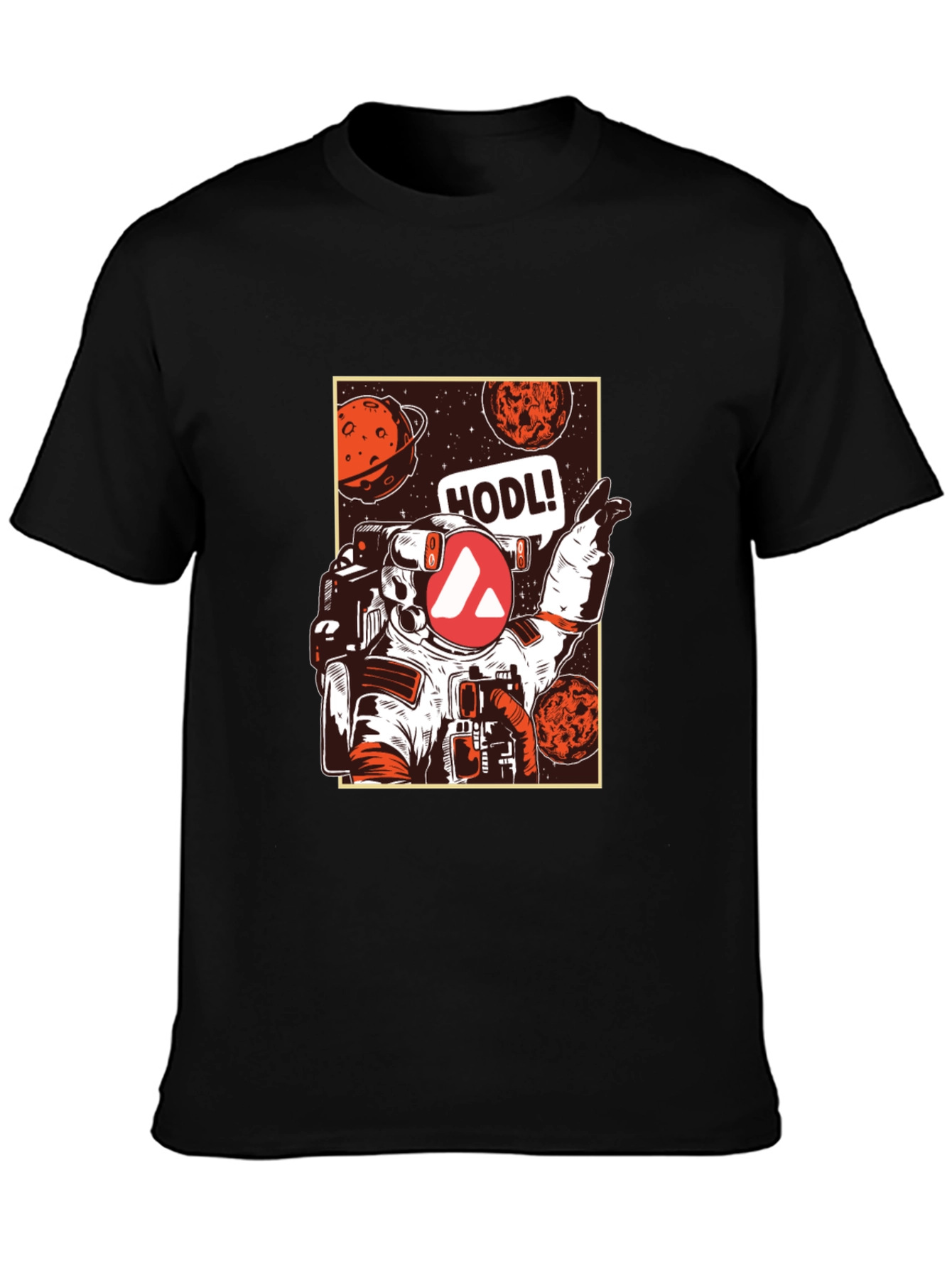 Camiseta Negra Espacial HODL