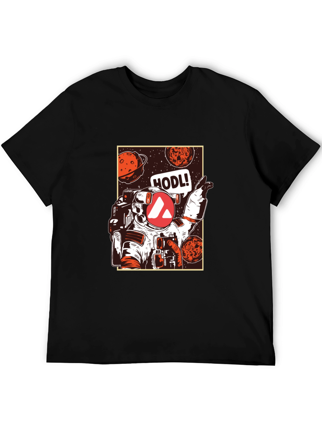 Camiseta Negra Espacial HODL