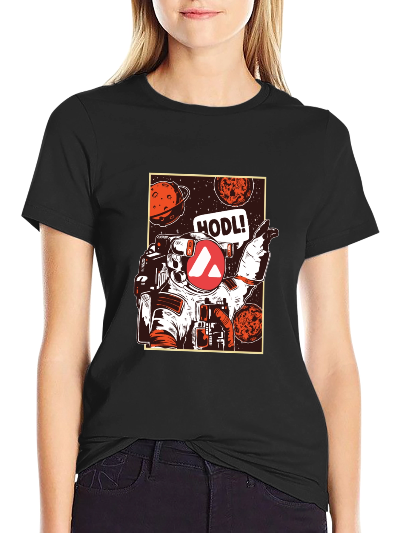 Camiseta Negra Espacial HODL