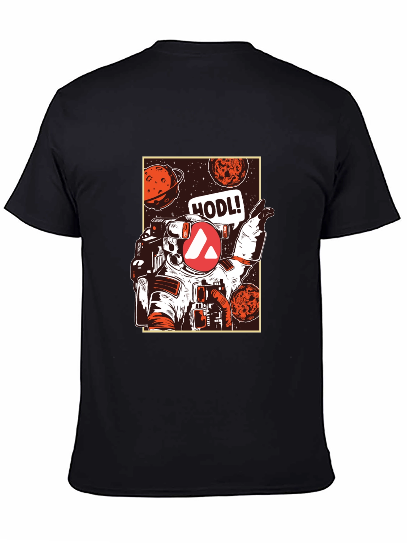 Camiseta Negra Espacial HODL