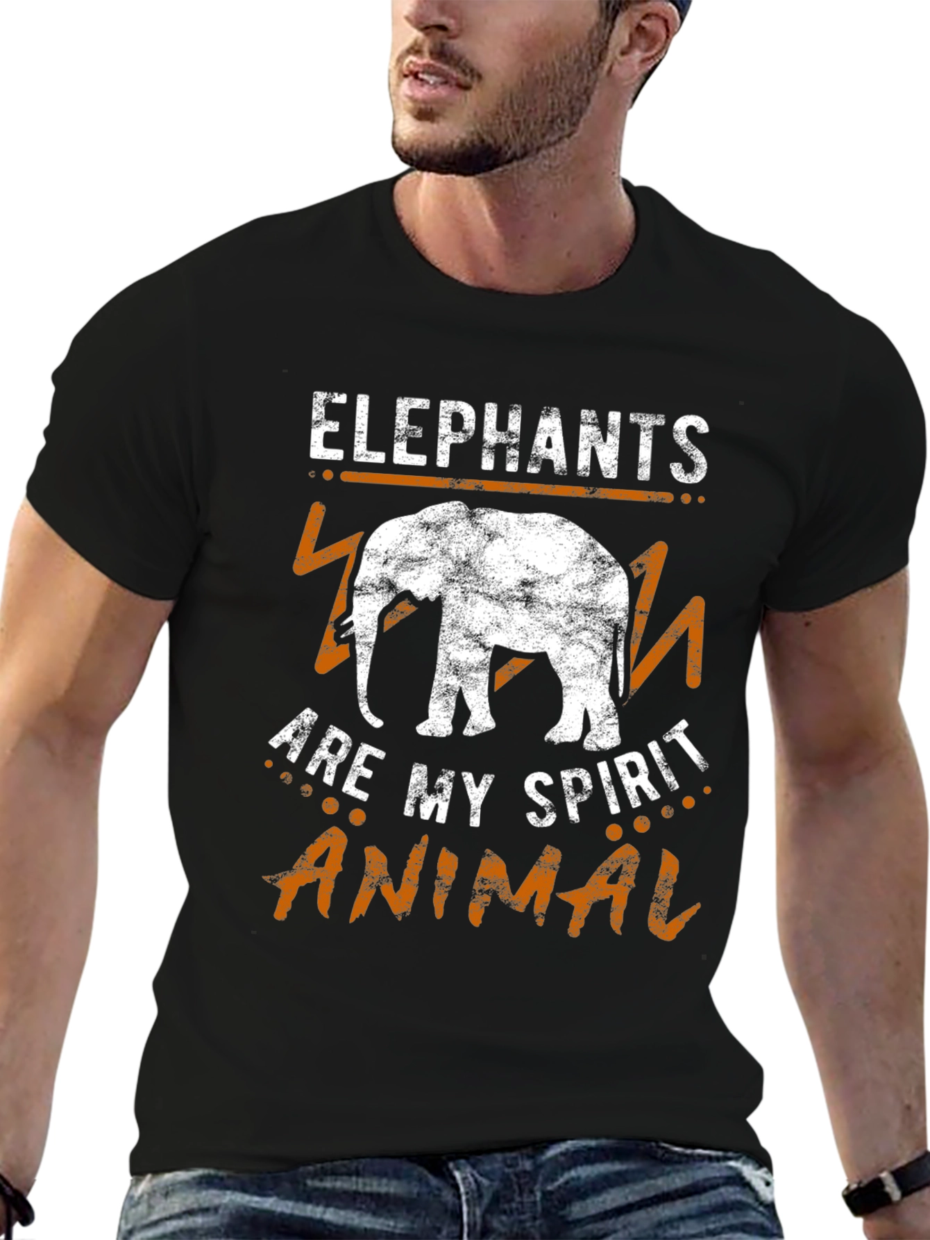 Camiseta Hombre Elephants Are My Spirit Animal