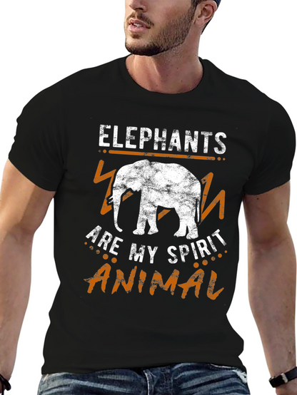 Camiseta Hombre Elephants Are My Spirit Animal