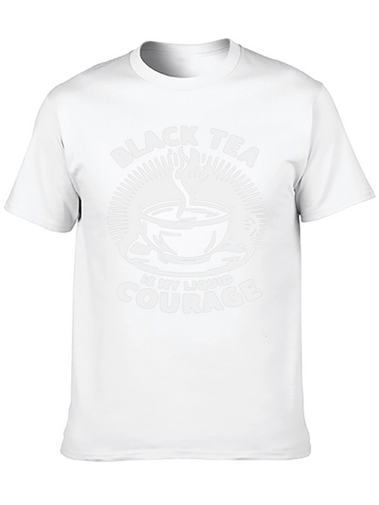 Camiseta Negra Black Tea is My Liquid Courage
