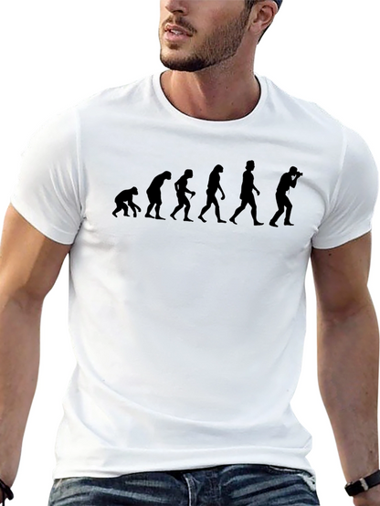 Camiseta Negra Hombre - Evolución del Fotógrafo