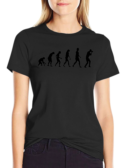 Camiseta Negra Hombre - Evolución del Fotógrafo