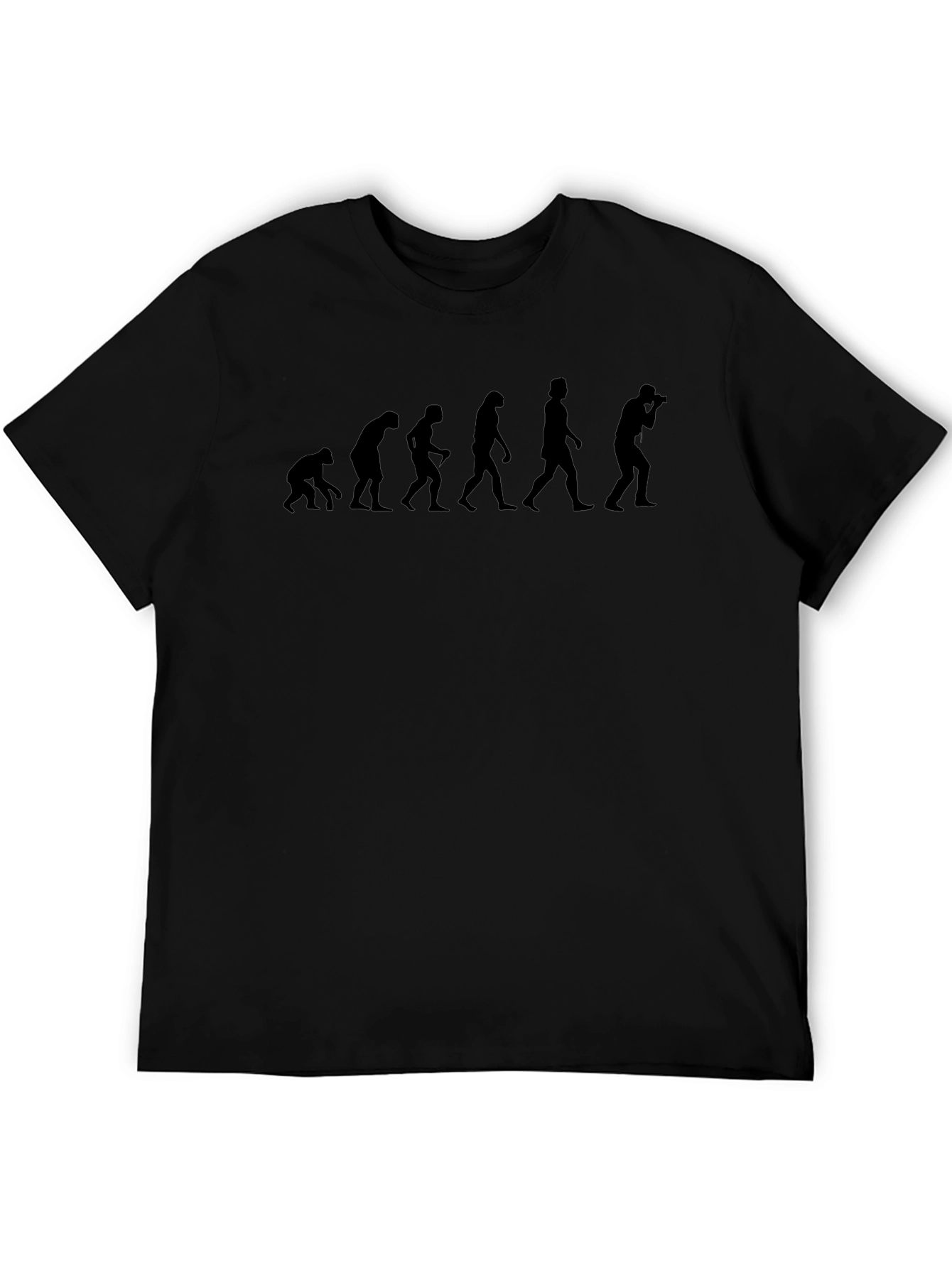 Camiseta Negra Hombre - Evolución del Fotógrafo