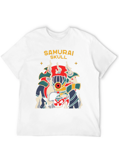 Camiseta Negra Samurai Skull Diseño Único